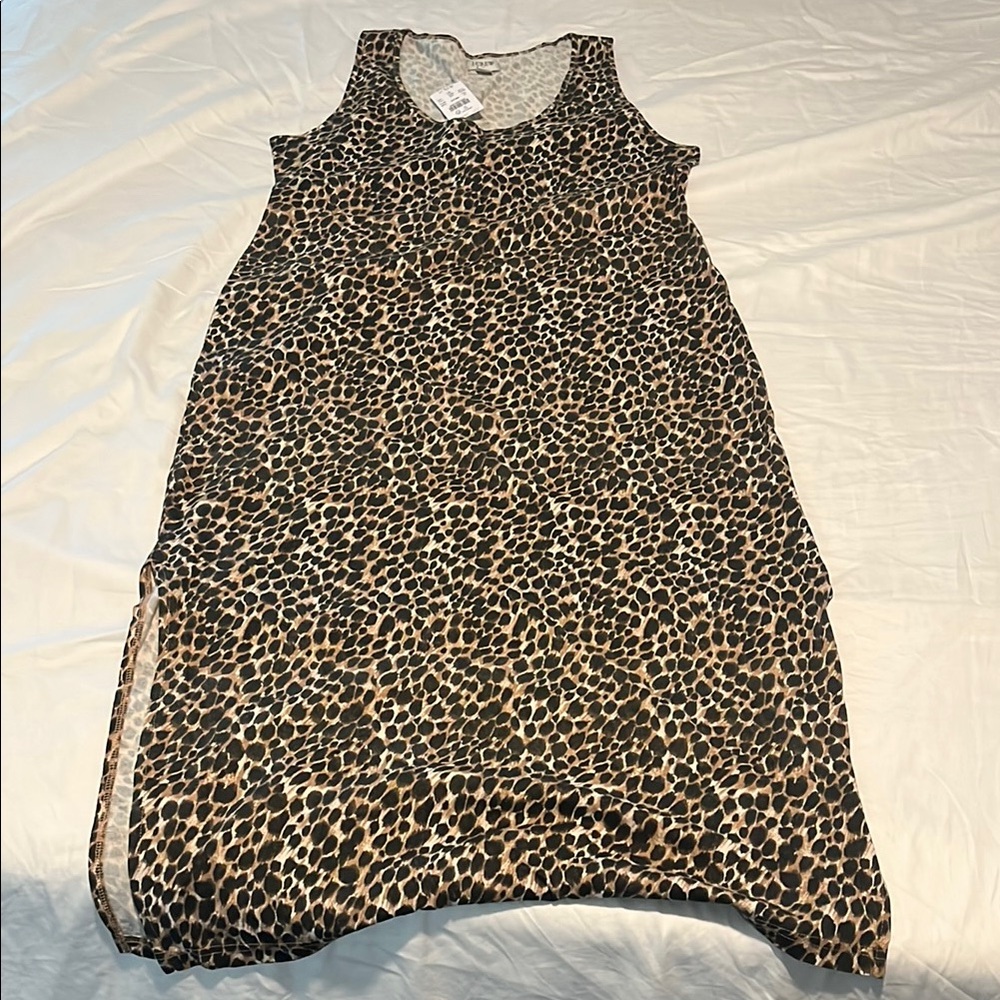 Leopard Print Sleeveless Dress